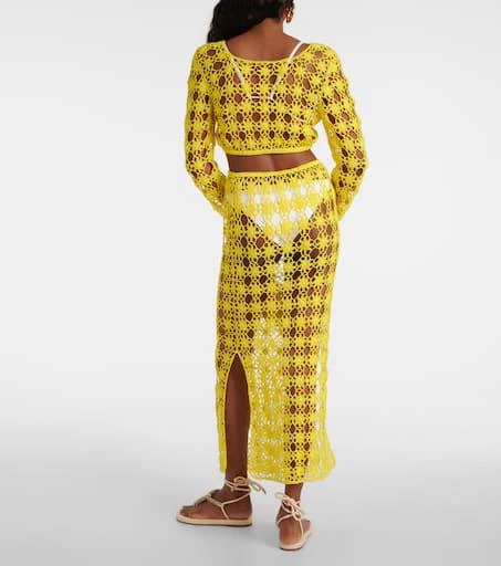 ANNA KOSTUROVA Bella crochet cotton maxi skirt 3