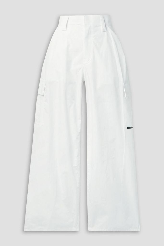 Alexander Wang Cotton-poplin wide-leg cargo pants