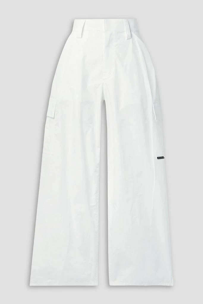 Alexander Wang Cotton-poplin wide-leg cargo pants 1