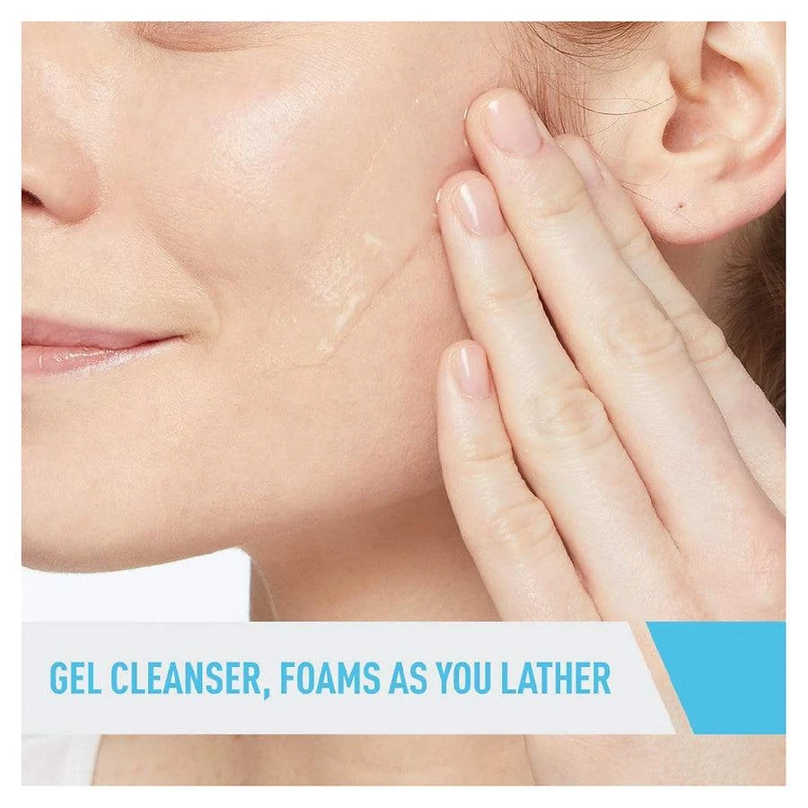 CeraVe Salicylic Acid Face Wash with Hyaluronic Acid, Renewing SA Cleanser 3