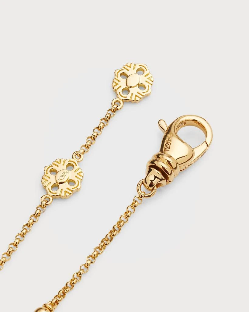 Buccellati Opera Tulle 18K Yellow Gold Red Enamel Bracelet 4