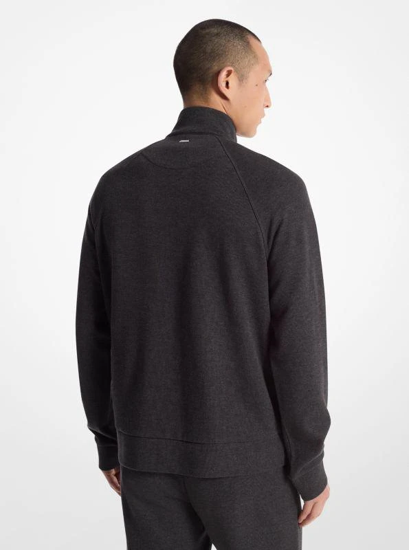 Michael Kors Ribbed Cotton Blend Knit Jacket 2