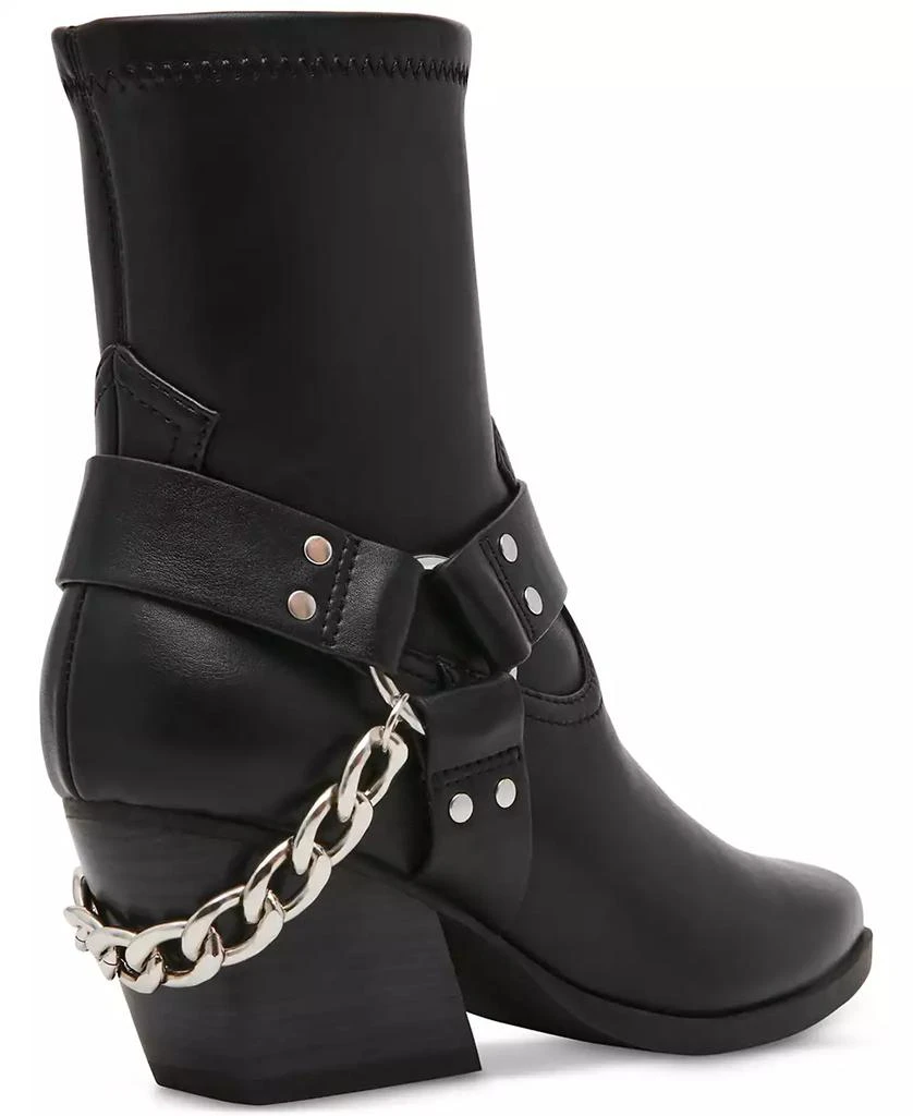 DV Dolce Vita Women's Keeler Harness Moto Engineer Chain Heeled Boots 6