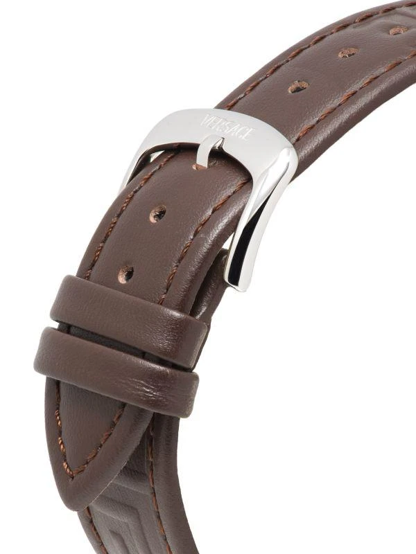 Versace Athletic Chrono Stainless Steel
Leather-Strap Watch/44MM 4