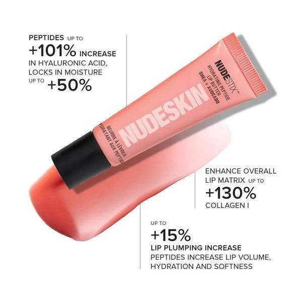 NUDESTIX NUDESTIX Hydrating Peptide Lip Butter 10ml (Various Shades) 4