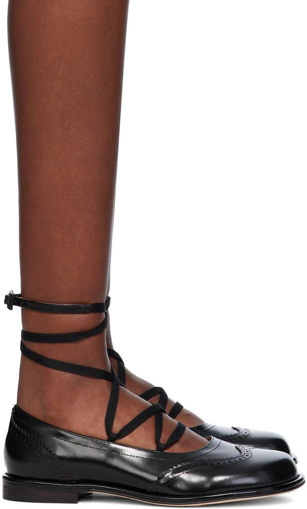 Shushu/Tong Black Lace-Up Flat Brogues 1