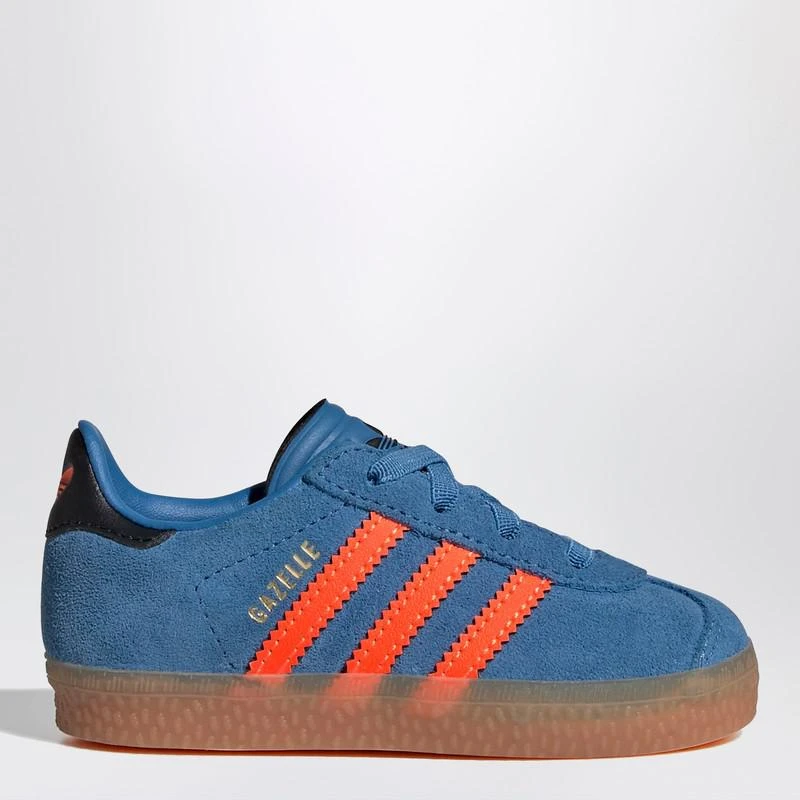 Adidas Gazelle Focus Blue/Solar Orange Sneaker with elasticated laces 1