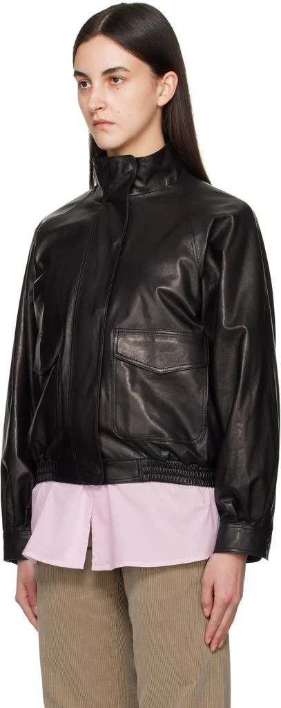 Nothing Written Black Mills Vintage Leather Jacket 4
