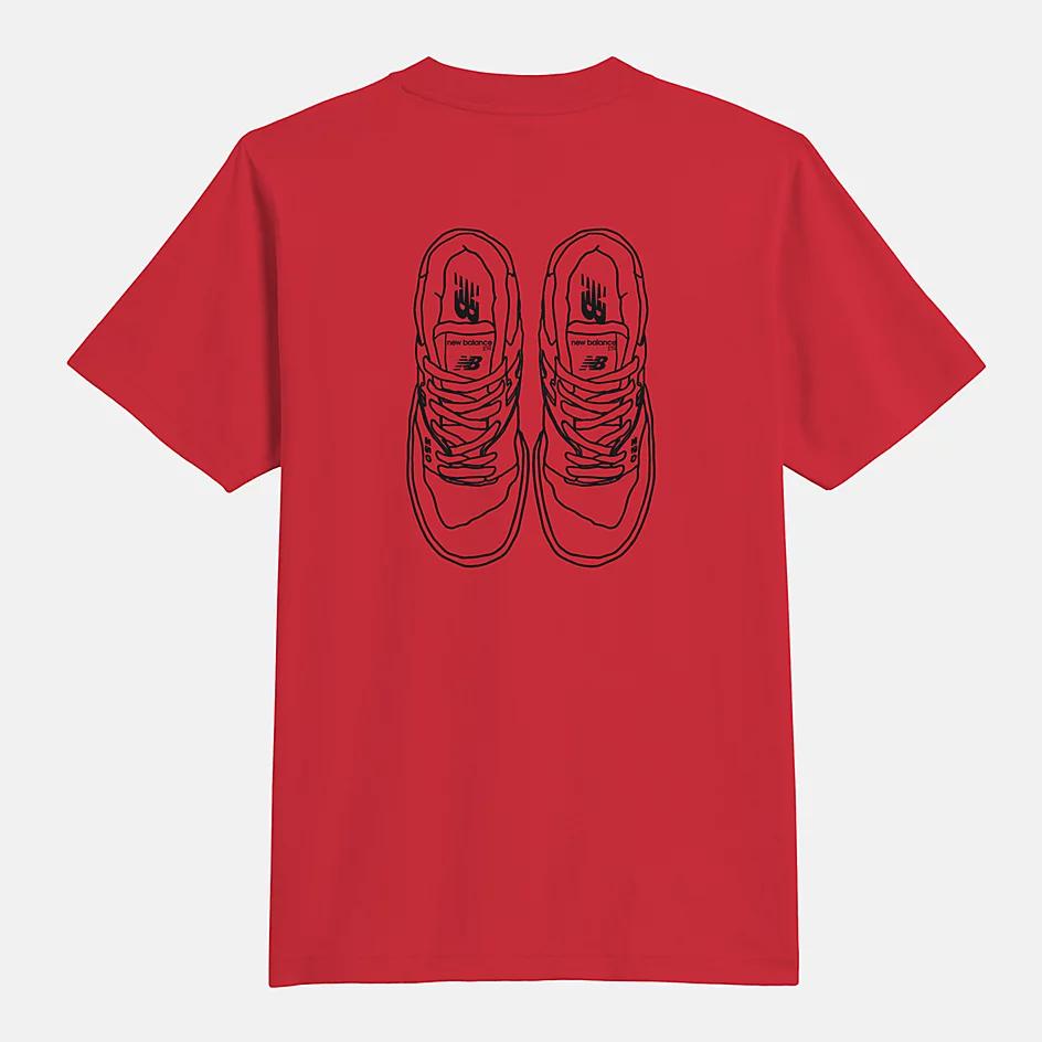 Red new balance t shirt online