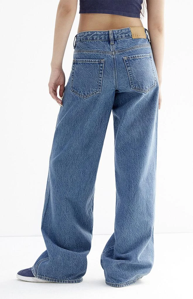 PacSun Casey Medium Wash Low Rise Baggy Jeans 4