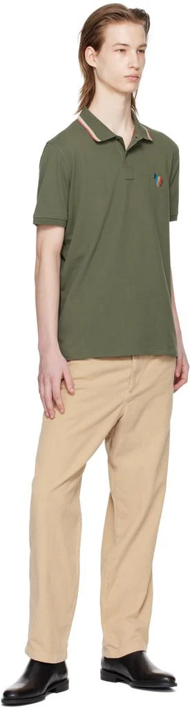 Paul Smith Green Broad Stripe Zebra Polo 4