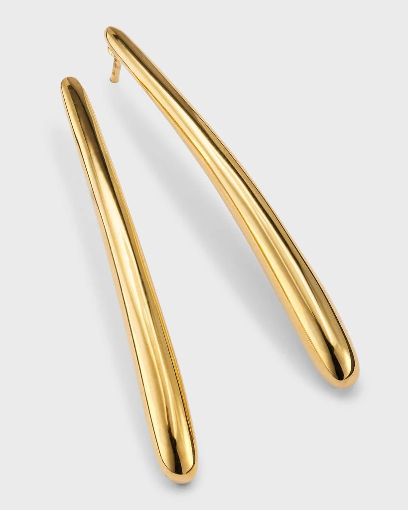 Lisa Nik Golden Dreams 18K Yellow Gold Linear Bar Earrings 3