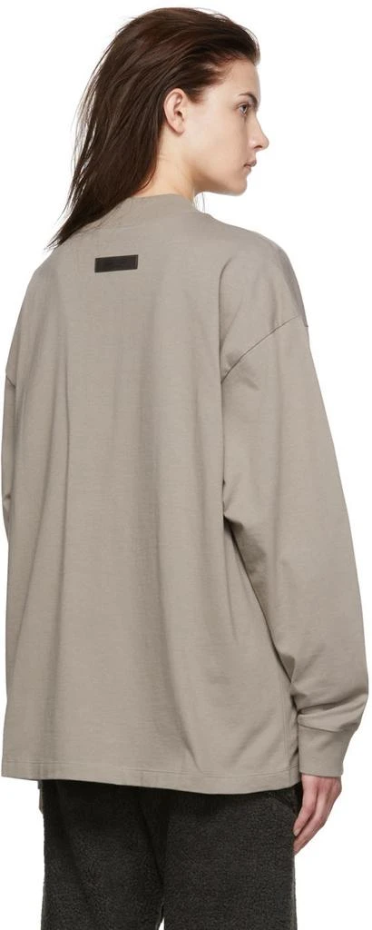 Fear of God ESSENTIALS Taupe Cotton T-Shirt 3