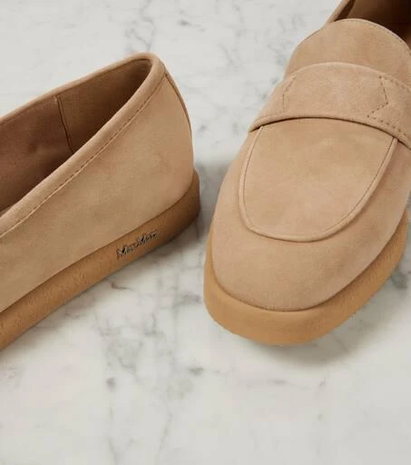 Max Mara Softmoc suede loafers 5