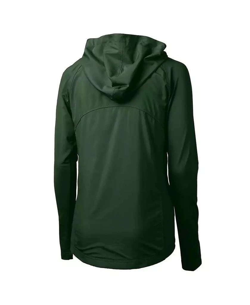 Cutter & Buck Women's Green Baylor Bears Adapt Eco Knit Hybrid Full-Zip Hoodie 3