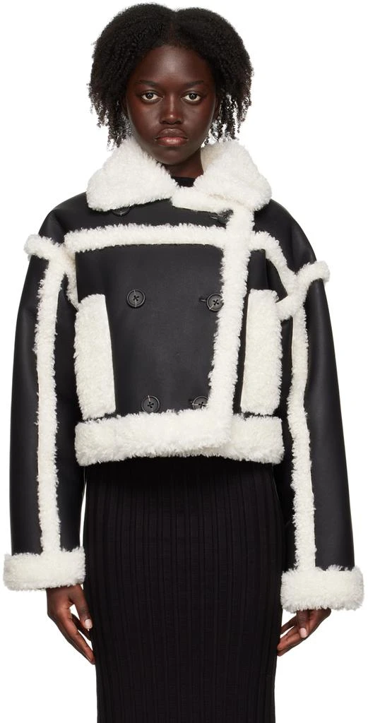 STAND STUDIO Black Kristy Faux-Leather Jacket 1