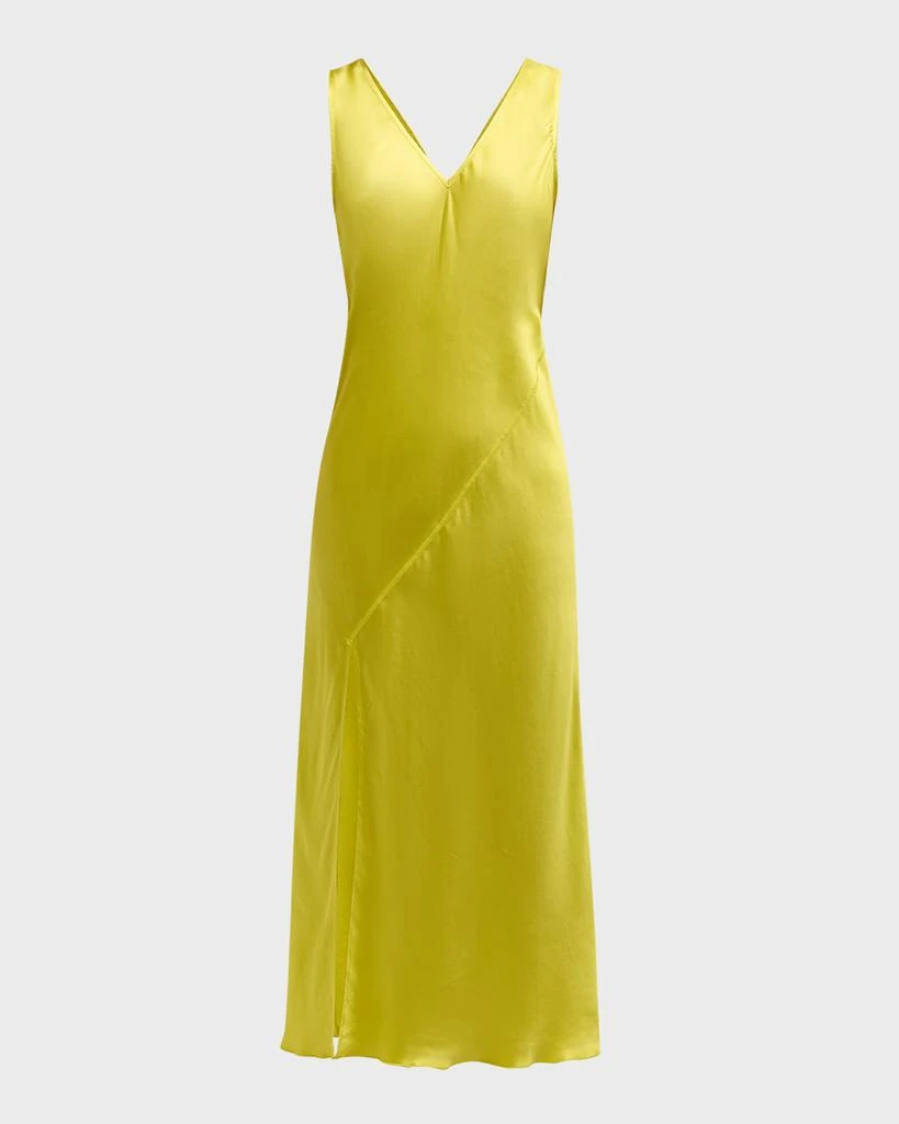 atm silk slip dress ATM Silk Charmeuse Slip Dress in Mauve. Size Large. NWT. Retail- $400