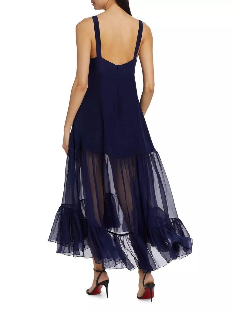 Azeeza Bellevue Silk Chiffon Maxi Dress 5