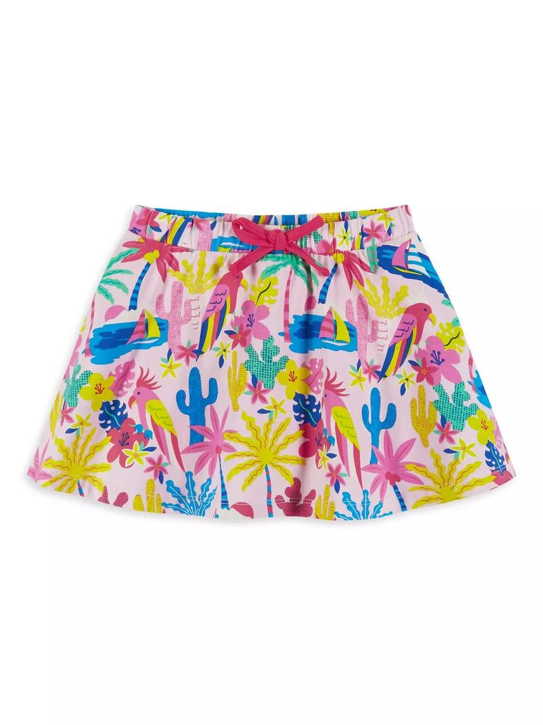 Andy & Evan Little Girl's Graphic T-Shirt & Tropical Skort Set 4