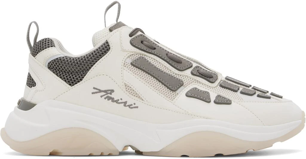 AMIRI White & Gray Bone Runner Sneakers 1