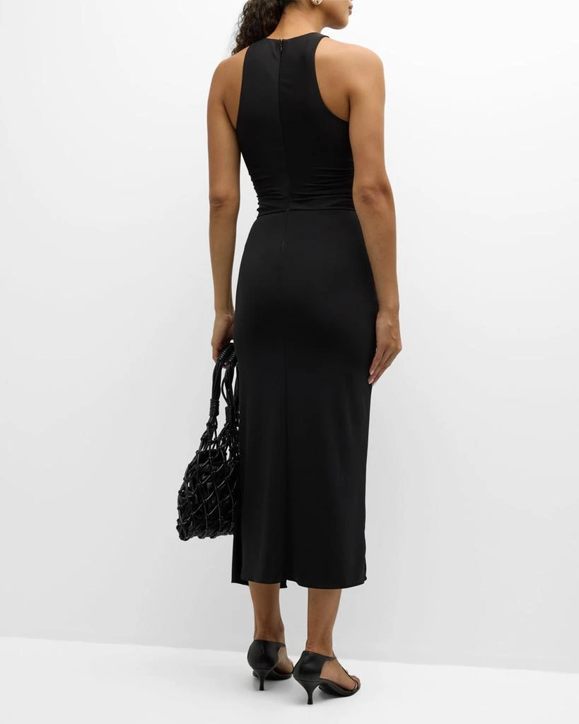 Cinq a Sept Andie Sleeveless Wrap-Skirt Midi Dress 6