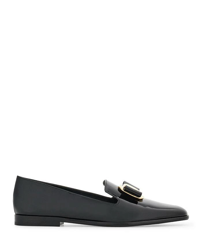Salvatore Ferragamo Women's Bow Patent Leather Loafers 3