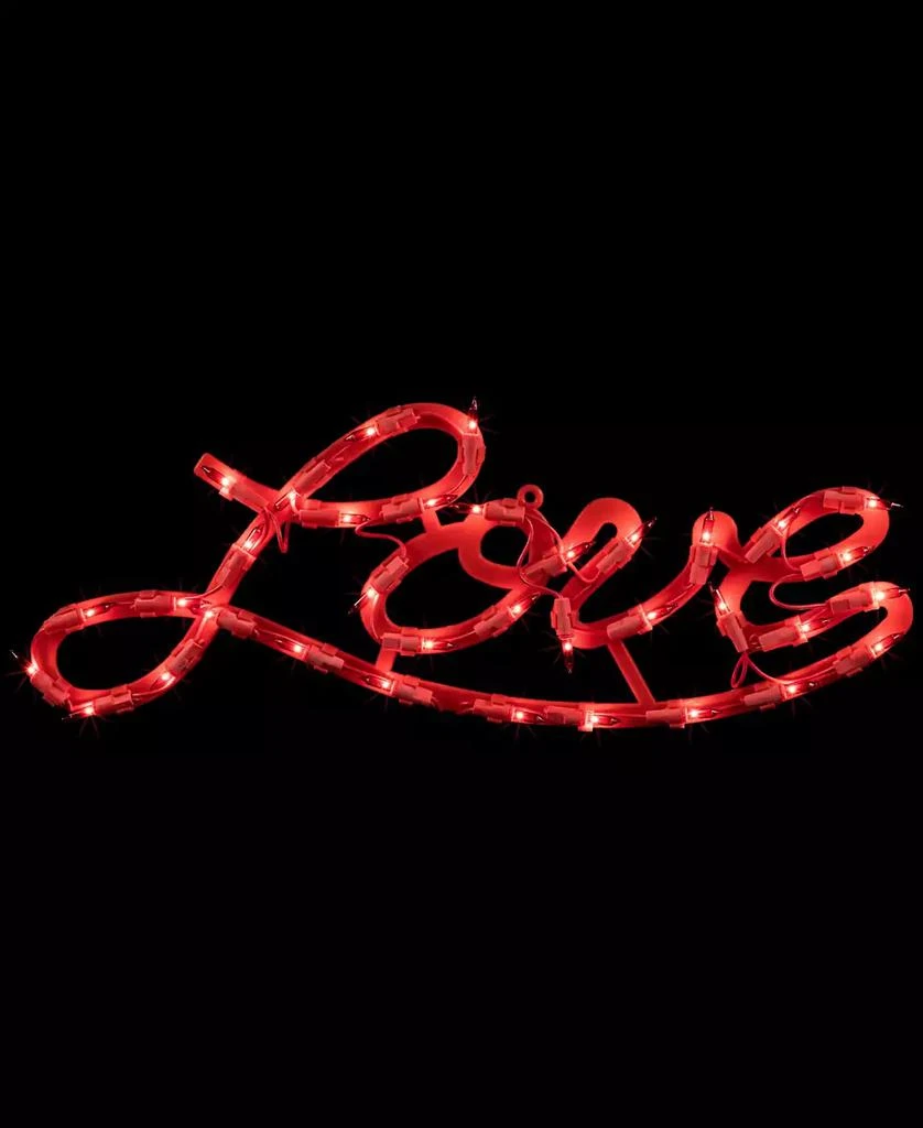 Northlight 17" Lighted Love Script Valentine's Day Window Silhouette Decoration 6