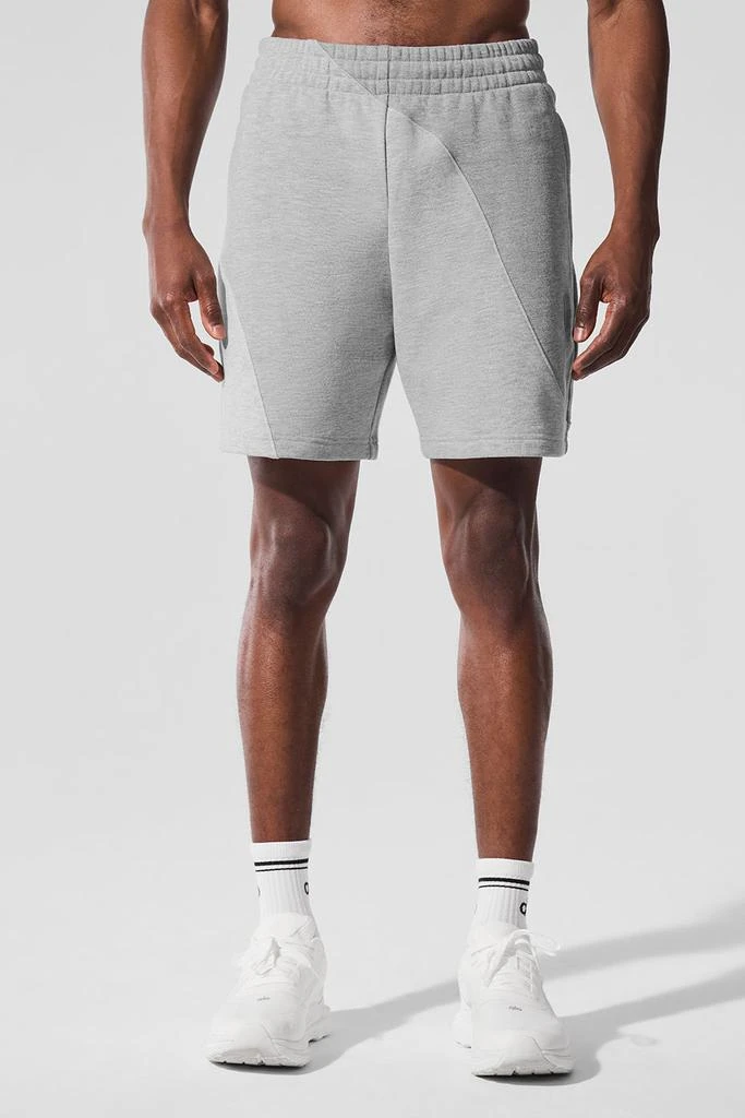 Alo 7" Make Waves Short - Athletic Heather Grey Tonal 1