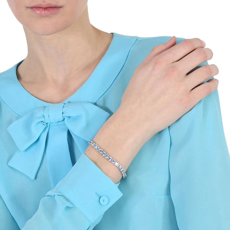 Swarovski Rhodium Plated Matrix Tennis Bracelet 2