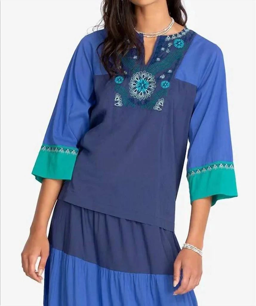 Johnny Was Johnny Was - Zaida Color Block Top 1