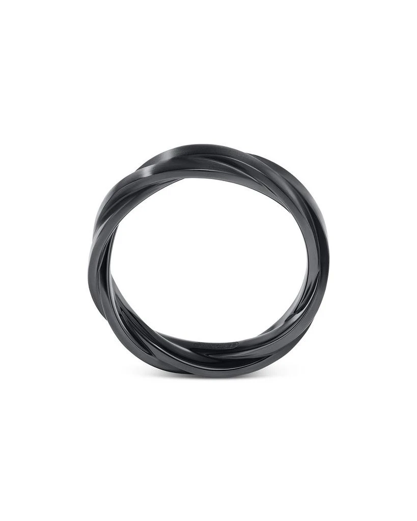 David Yurman Men's DY Helios Band Ring in Black Titanium, 6mm 3