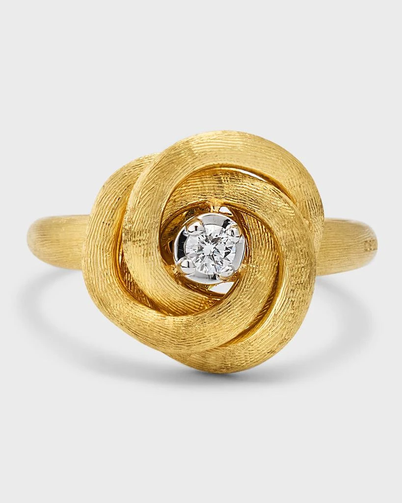 Marco Bicego Jaipur Link 18K Yellow Gold Ring with Diamonds, Size 7