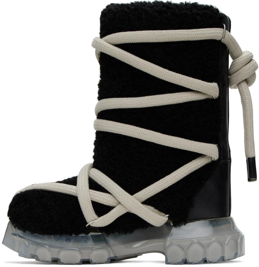 Rick Owens Black Lunar Tractor Boots 3