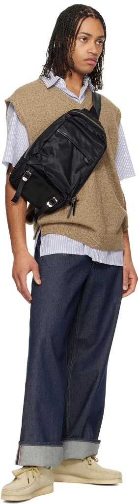 master-piece Black Lightning Sling Bag 4