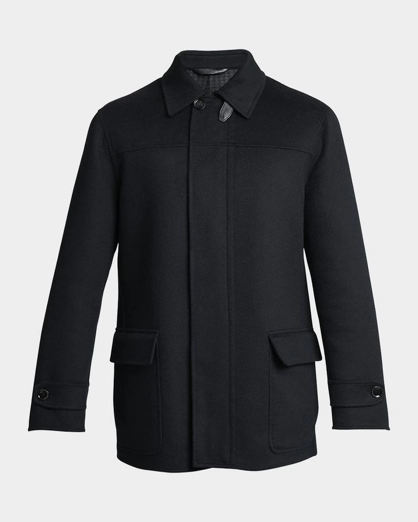 Brioni Men's Cashmere Double-Face Car Coat 1