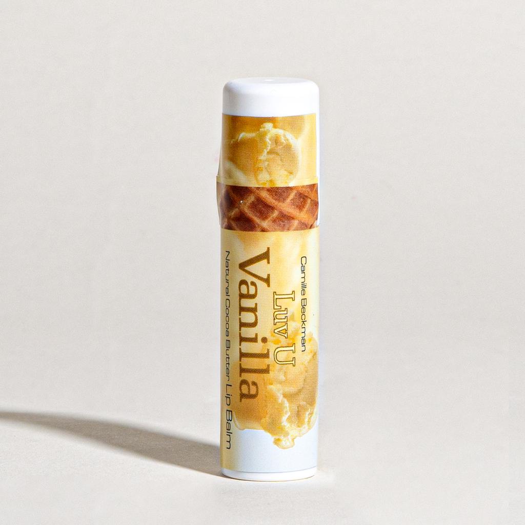 Camille Beckman Luv U Vanilla Natural Cocoa Butter Lip Balm