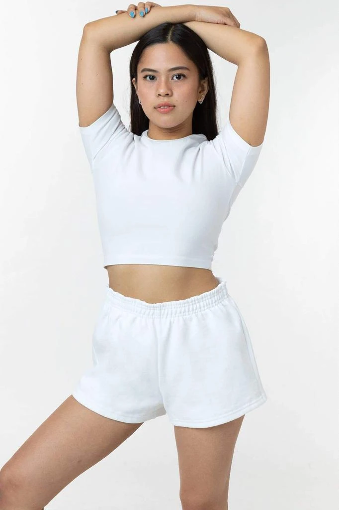 Los Angeles Apparel HF314 - Heavy Fleece Short Sweat Shorts (Piece Dye) 4