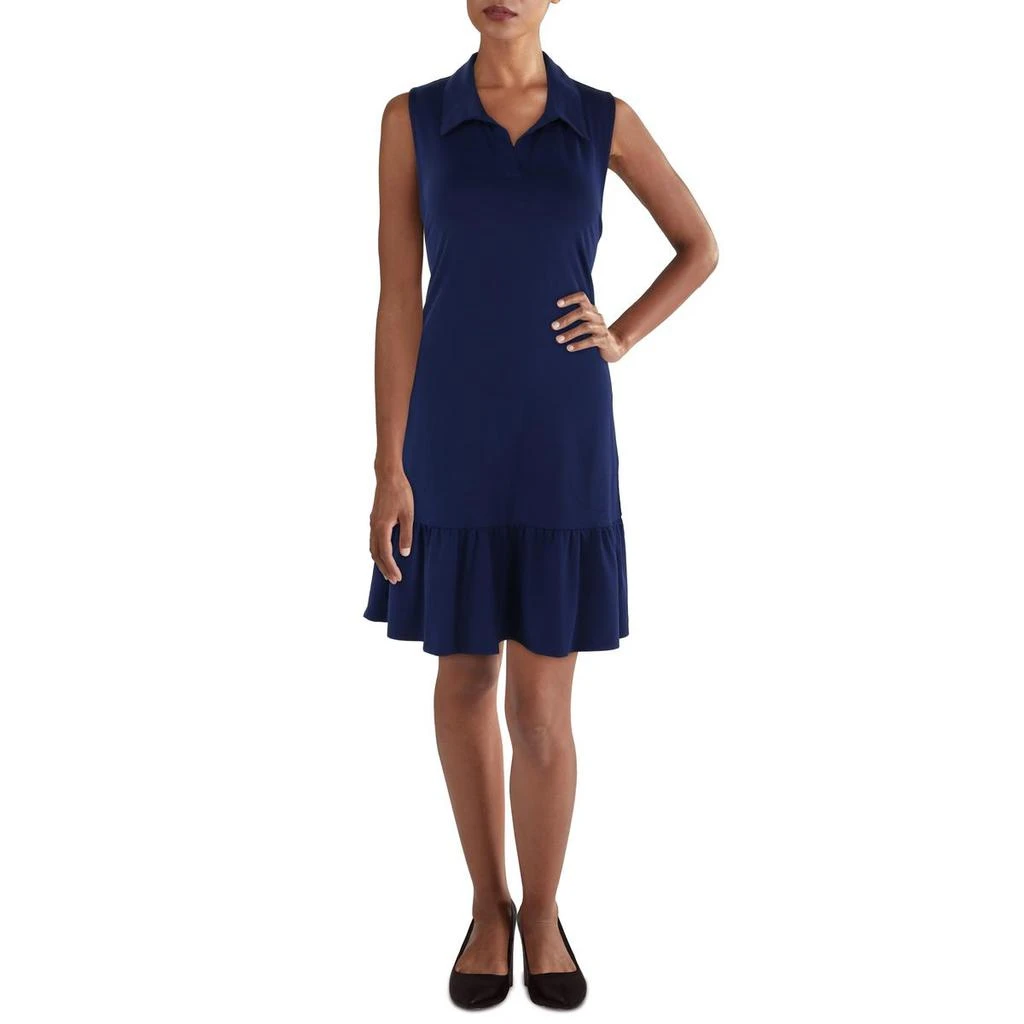 X by Gottex Womens Collar Midi Shift Dress 1