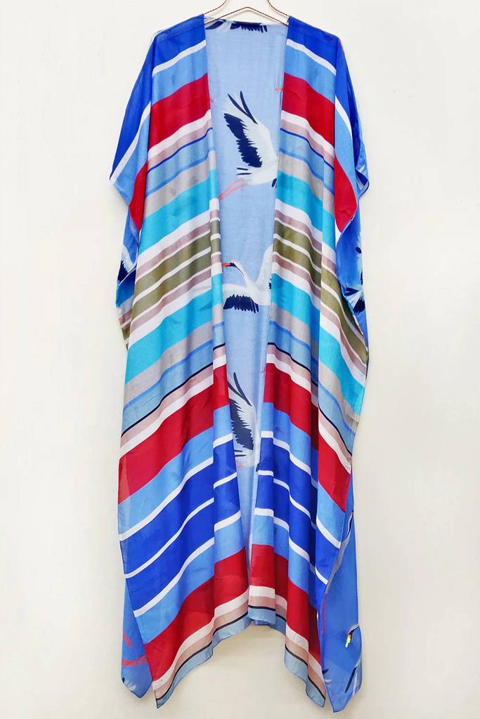 Aratta Miss America Kimono In Red/blue/white