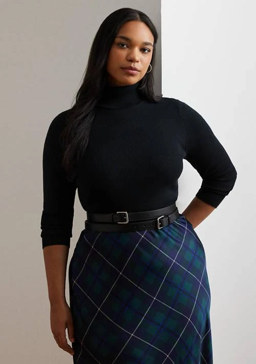 Ralph Lauren Ralph Lauren Plus Size Ribbed Turtleneck Sweater 1