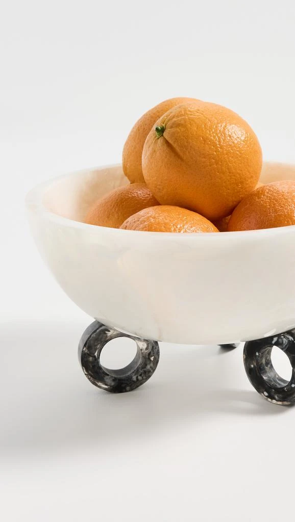 Jonathan Adler Mustique Disc Bowl - Black/White 2