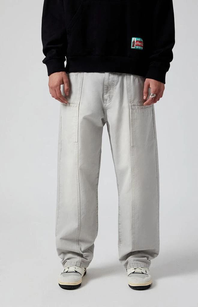 PacSun Gray Baggy Paneled Baggy Pants 1