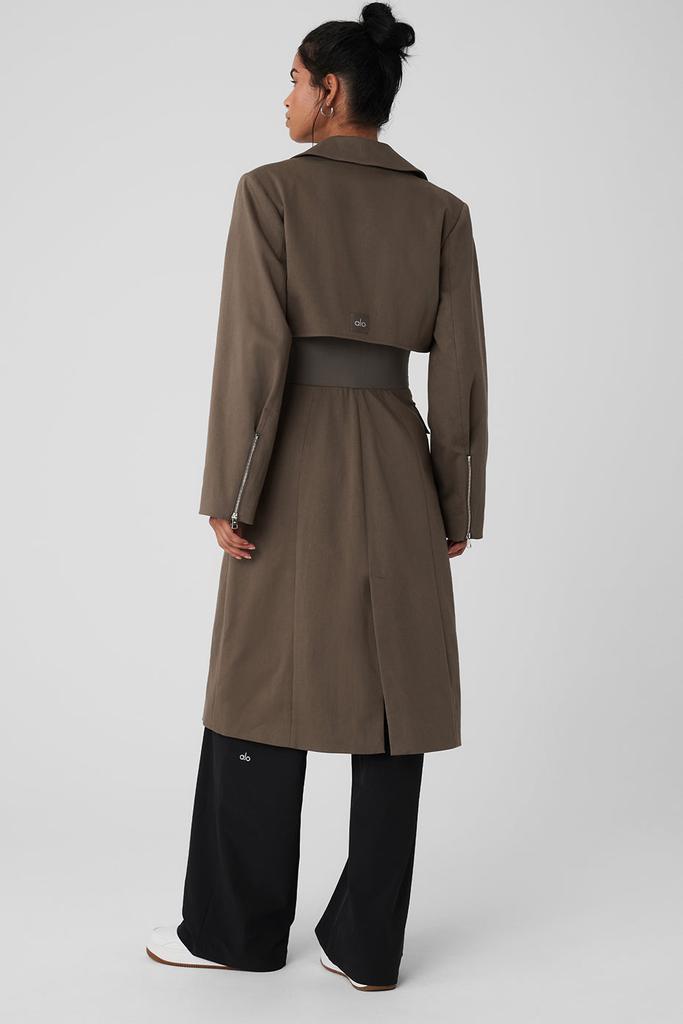 Alo Formation Trench Coat - Olive Tree