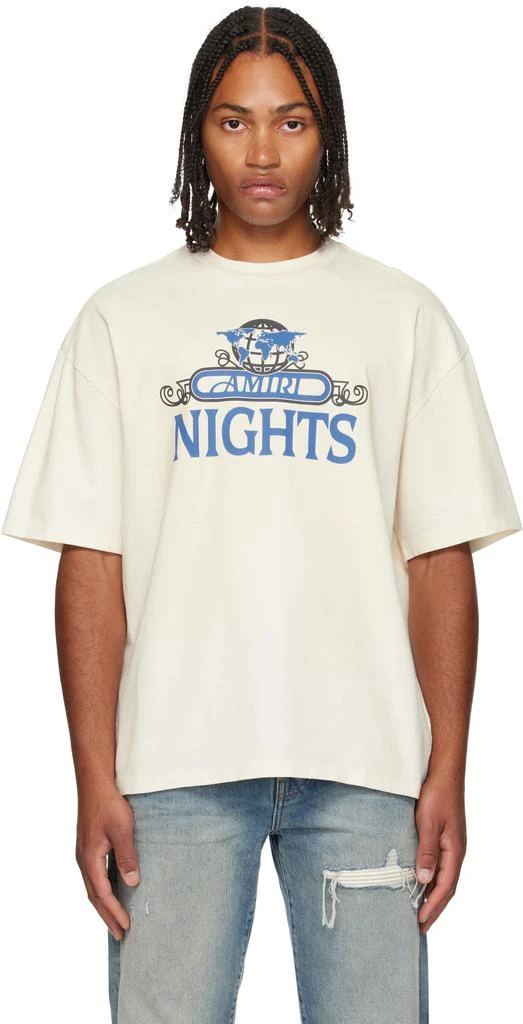 AMIRI Off-White 
AMIRI Nights
 Oversized T-shirt 1