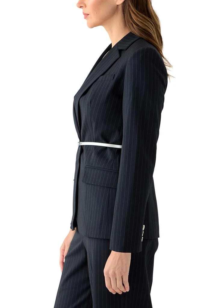 Calvin Klein Women
s Pinstripe Jacket with Belt 3