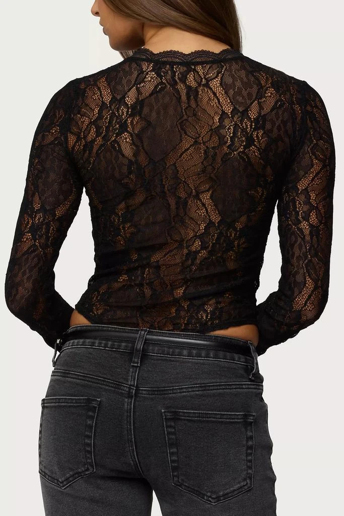 Edikted Edikted Rosalinda Sheer Lace Bodysuit 5