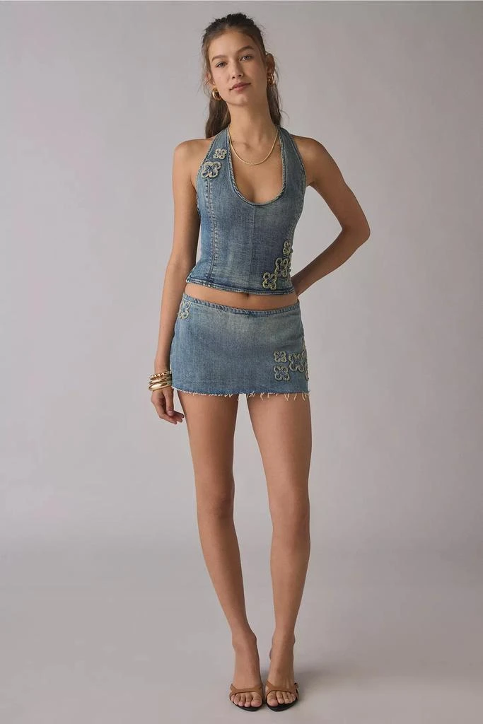 I.AM.GIA I.AM.GIA Fauna Halter Denim Corset Top 4