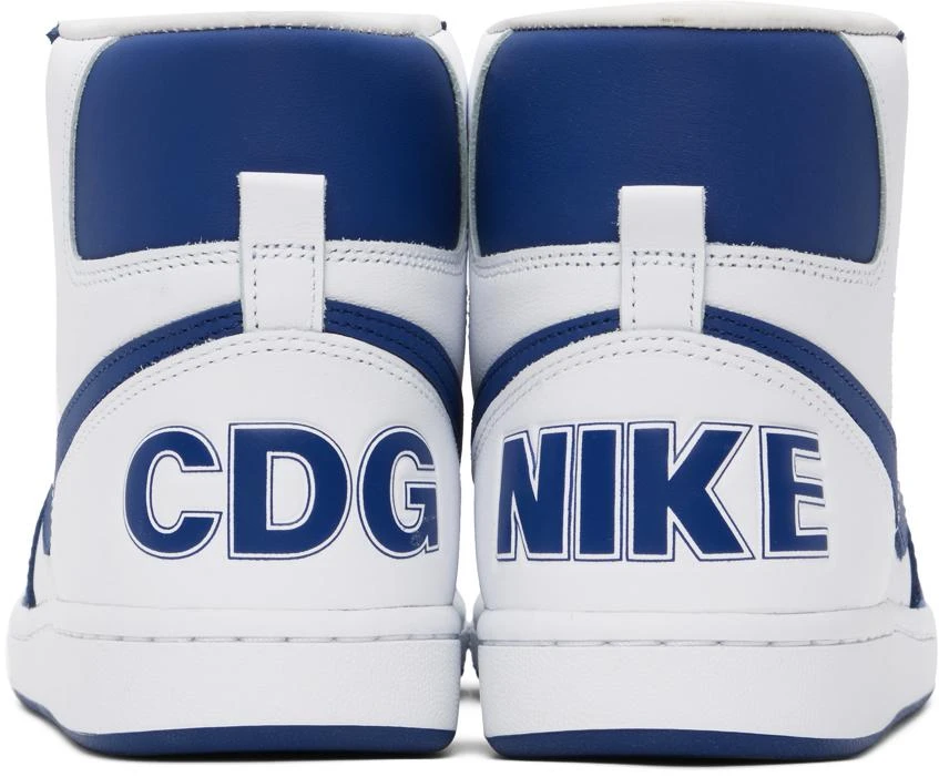 Comme des Garcons Blue & White Nike Edition Terminator High Sneakers 2