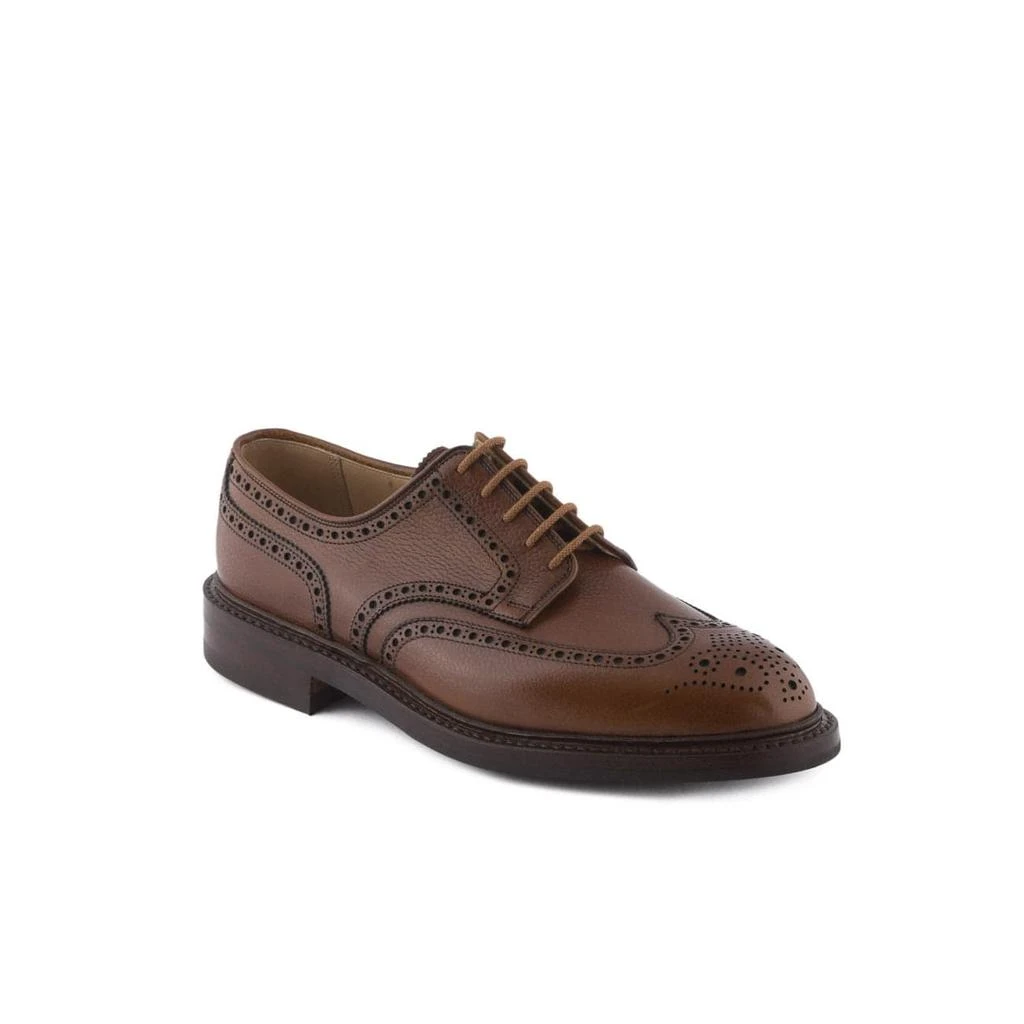 Crockett & Jones Pembroke Tan Scotch Grain Calf Laced Up Derby Shoe 1