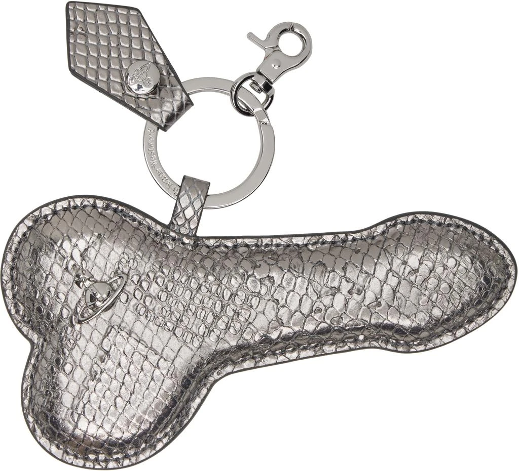 Vivienne Westwood Silver Snake Embossed 
Penis
 Keychain